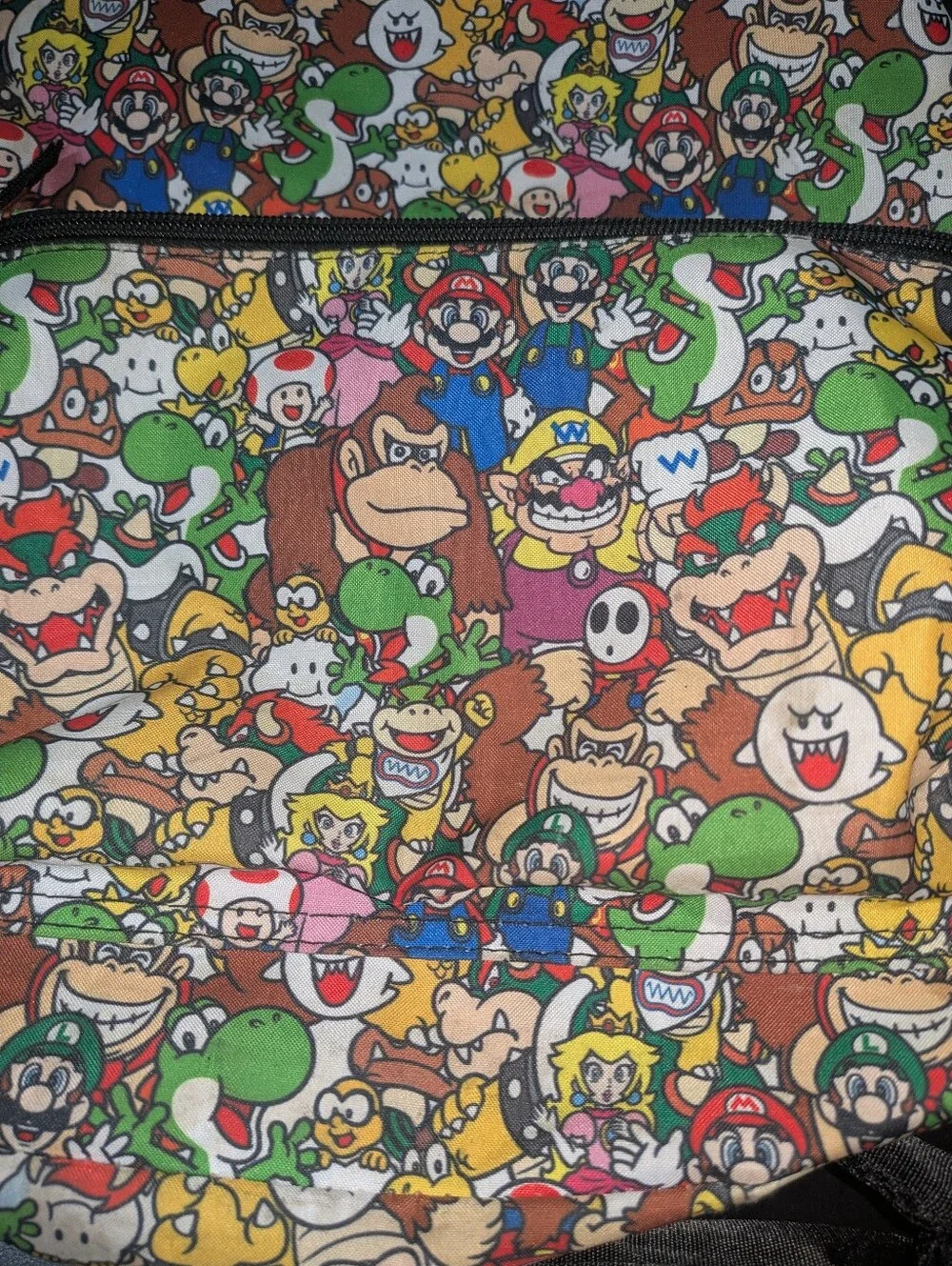 Super Mario Characters All Over Print Backpack and Lunchbox